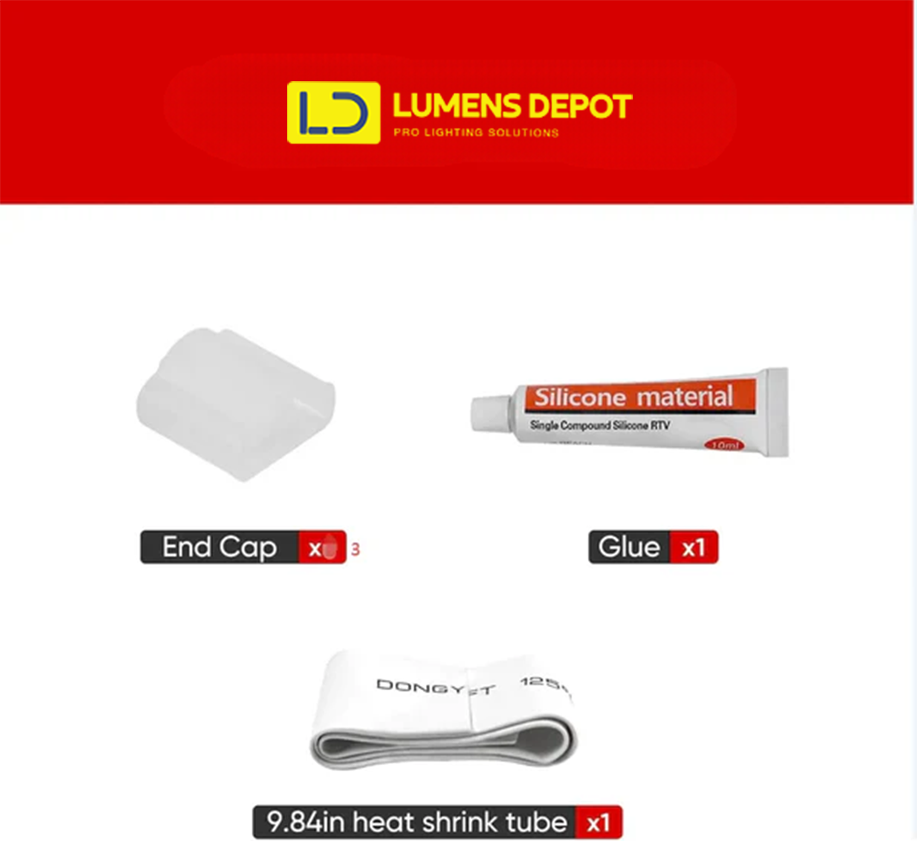 Connector Pack for 110V Candy Cane and Patriotic LED Rope Lights - Hyperdealss