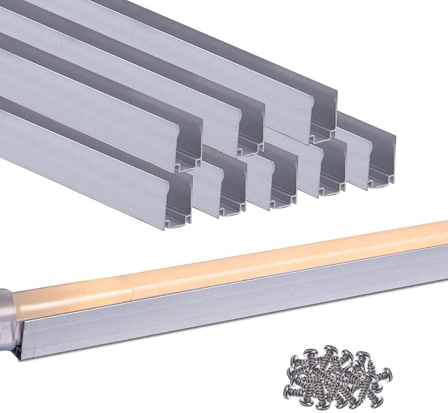 8-Pack 3.3FT Aluminum Track for 110V LED Neon Light (Single Color) - Hyperdealss