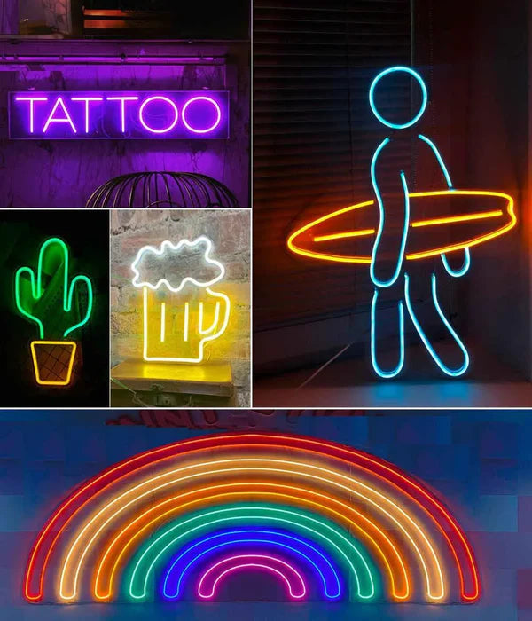 12V RGB Smart Neon Rope Light, 16.4FT, Consistent Brightness - Hyperdealss
