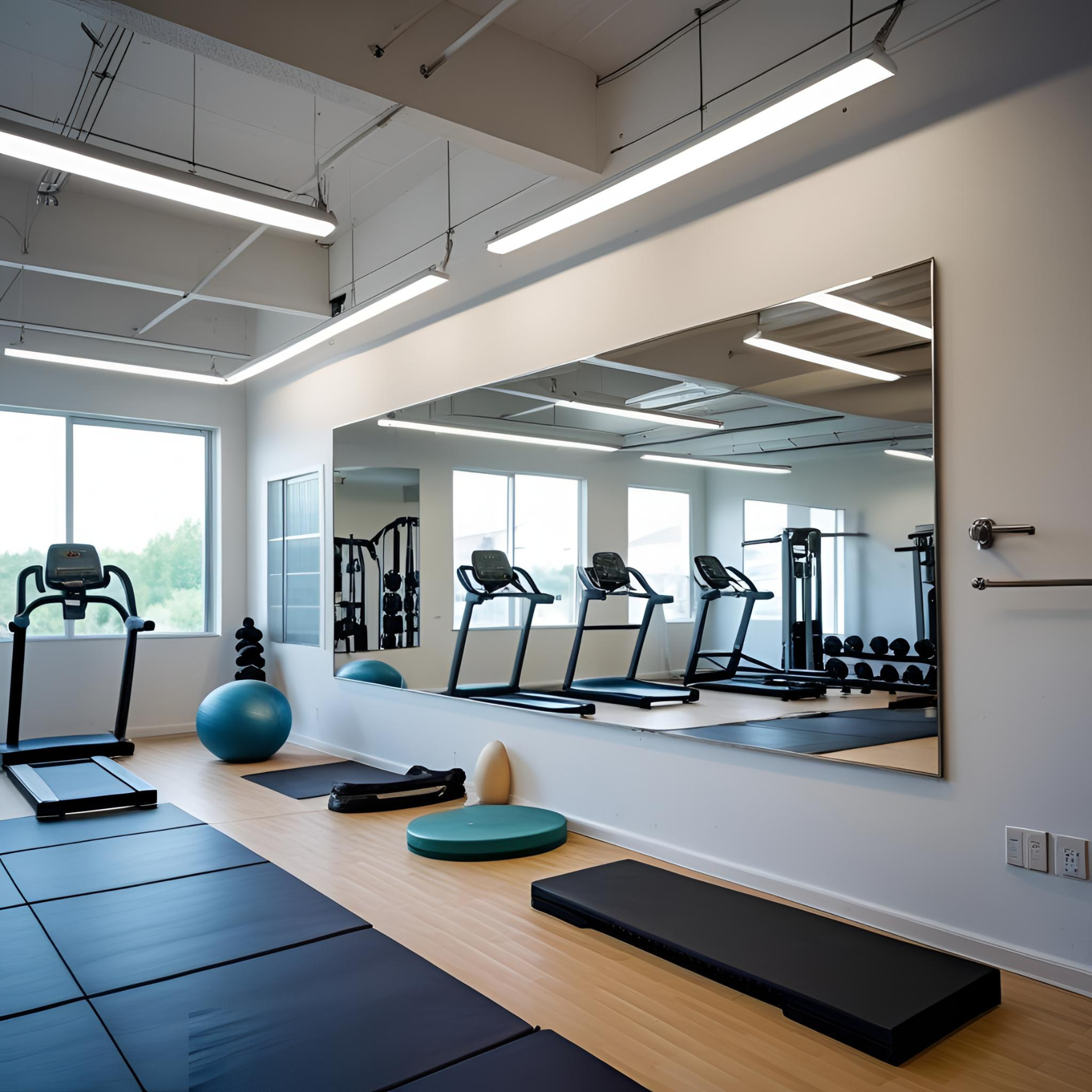 Gym Mirror 56x16 Inches – Full-Length Wall-Mounted Mirror for Home Gyms - Fitness Centers - and Commercial Spaces - Hyperdealss