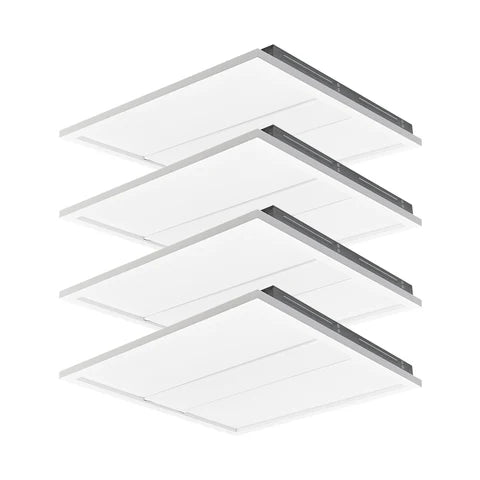 LED Panel/Troffer, 2x2, Adjustable Wattage 20W/25W/30W, CCT Adjustable 3500K/4000K/5000K, 3750 Lumens - Hyperdealss