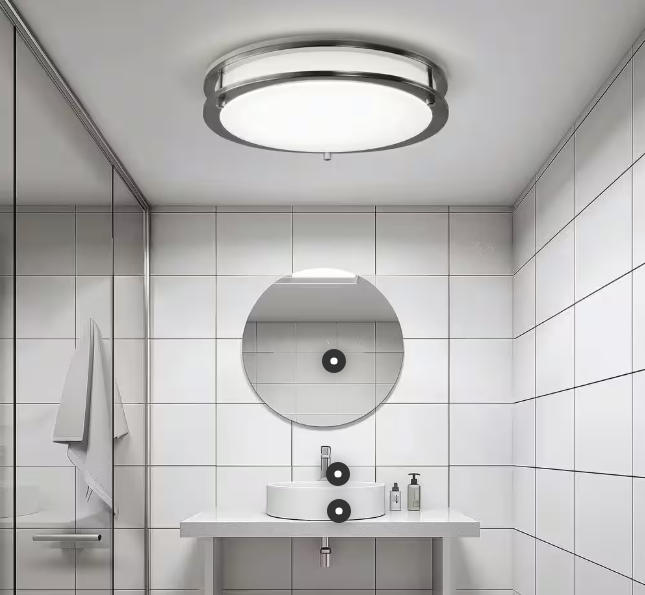 16" Dual-Ring LED Flush Mount Light with 5CCT Adjustable Selector - Hyperdealss