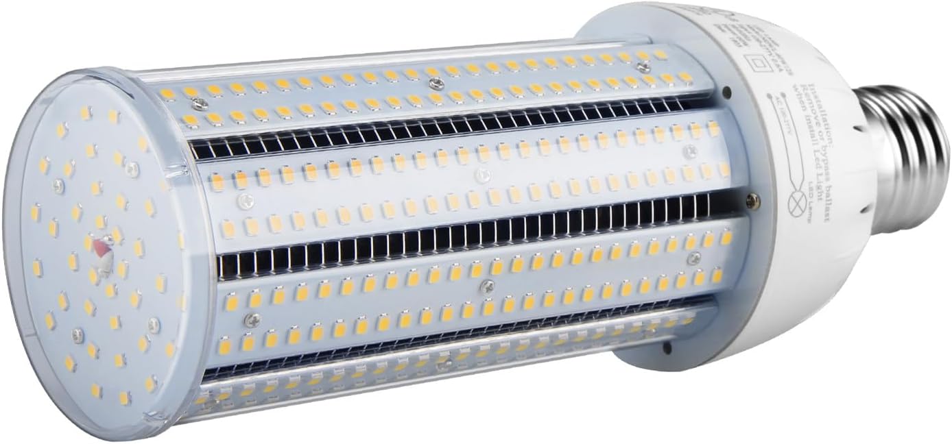 LED Corn Bulb, 60W, 8,100 lumens, 5000K Daylight, E39 Mogul Base, 277-480 VAC - Hyperdealss