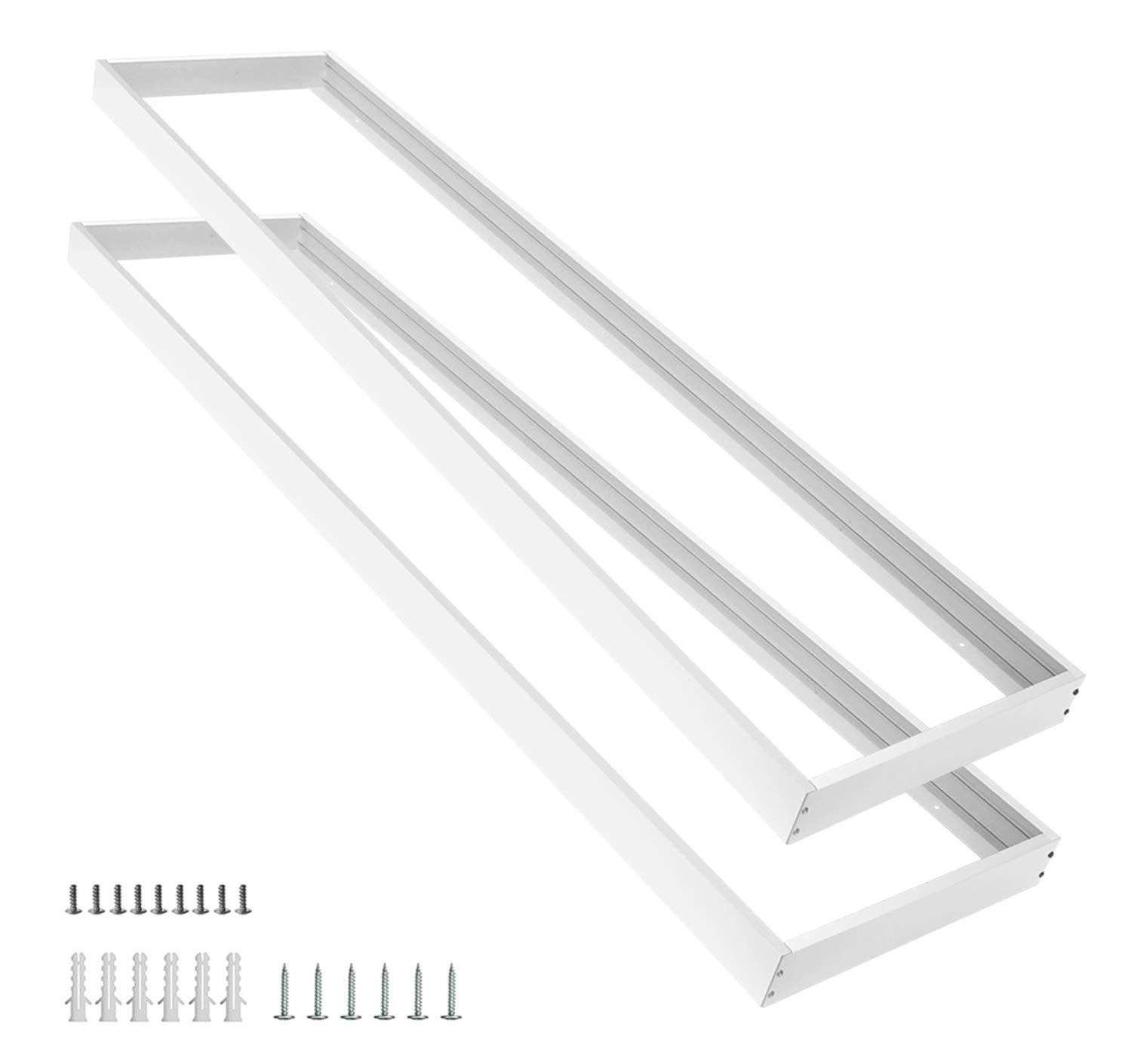 Aluminum Surface Mount Kit for LED Flat Panels, 1x4, Edge-Lit & Back-Lit - Hyperdealss