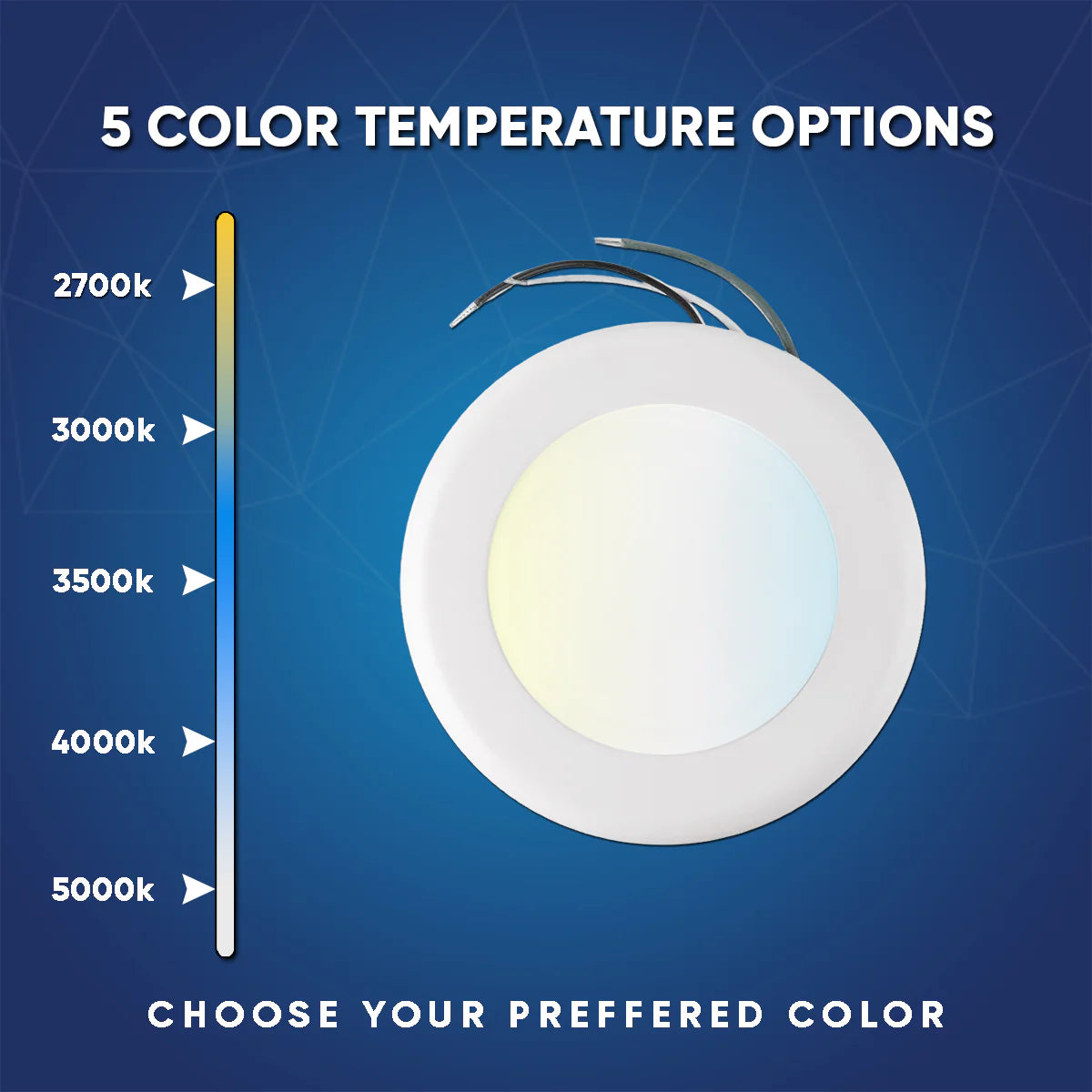 4-Inch Motion Sensor Surface Mount Light, 10W, 650LM, 3000K, ETL/Energy Star/T24 - Hyperdealss