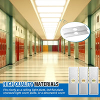 New Construction Mounting Plate for 4”/6”/8” Canless Downlights, Slim Downlight Rough-In Plate with Notches, Durable Metal Light Mounting Plate