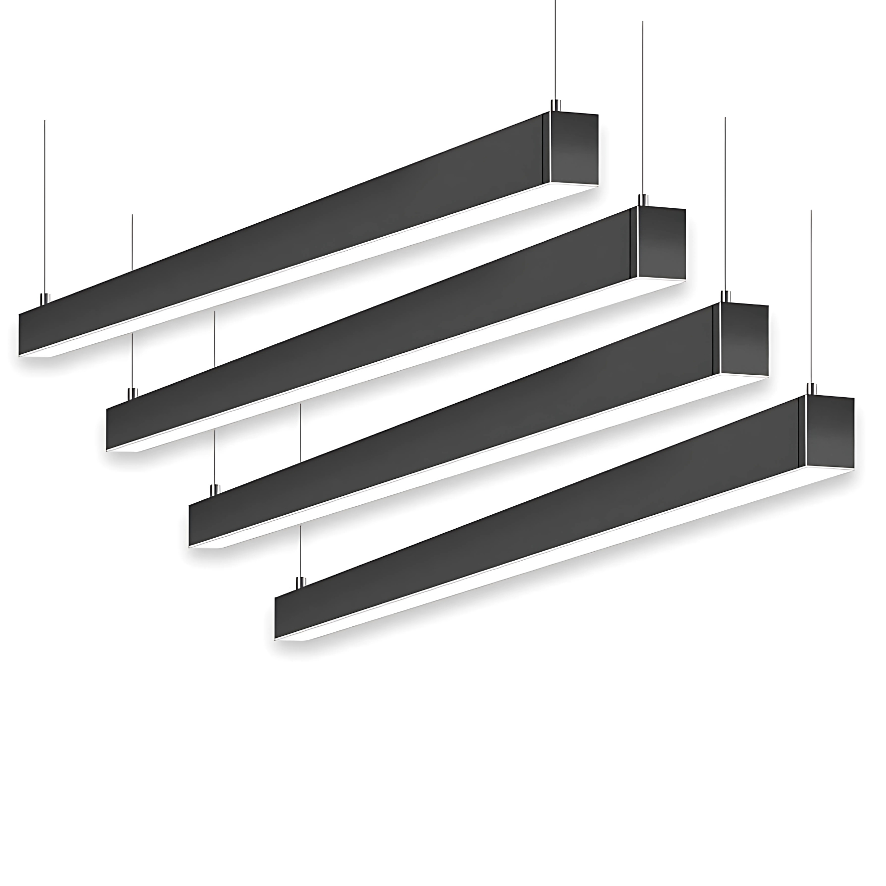4FT LED Linear Light, Selectable 50W/45W/40W and CCT, 6,500 Lumens, 100-277 VAC - Hyperdealss