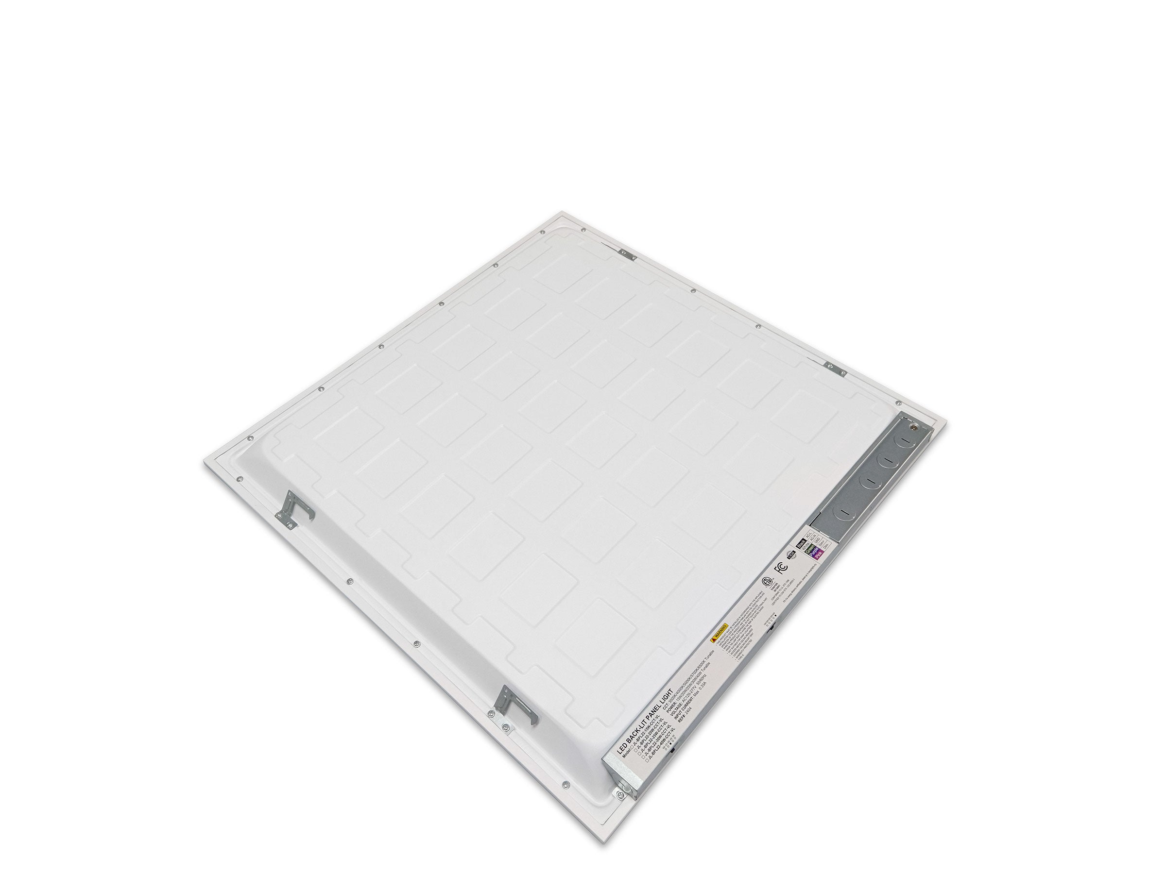 LED Ceiling Panel Light, 2x2, 40W/35W/30W/25W/20W, Selectable Watts and CCT, 3000K-6500K, 5000 Lumens - Hyperdealss