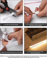 24V Under Cabinet Led Strip Connector Wire Kit