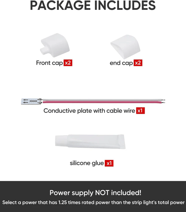 24V Under Cabinet Led Strip Connector Wire Kit - Hyperdealss
