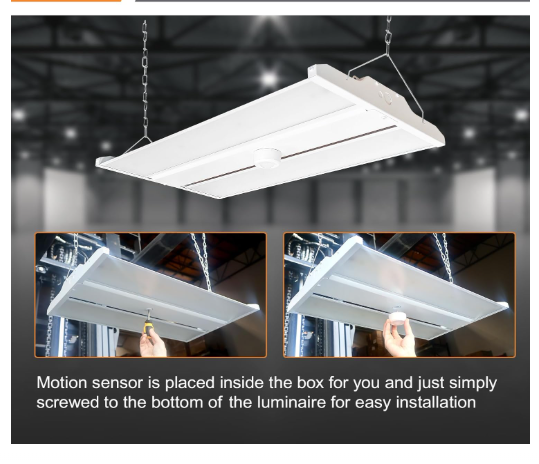 LED Linear High Bay Light, 2ft, 210W, CCT 5000K, 28,350 Lumens, 120-277 VAC - Hyperdealss
