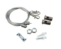 5ft Suspension Cable Kit for Panel, Troffer, Linear, and Shop Lights (Set of 4)