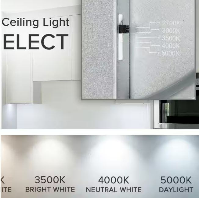 6-Inch Surface Mount Disk Light, 5CCT, 15W, 1050LM, CRI 90+, ETL/Energy Star/T24 - Hyperdealss