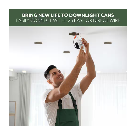 4-Inch Gimbal LED Downlight, 8W, 700 Lumens, 5CCT, 90+ CRI, Dimmable, Wet Rated - Hyperdealss