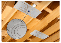 New Construction Mounting Plate for 4”/6”/8” Canless Downlights, Slim Downlight Rough-In Plate with Notches, Durable Metal Light Mounting Plate