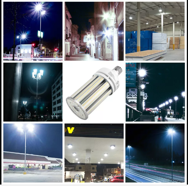 LED Corn Bulb, 125W, 400W HID Replacement, 17,500 Lumens, 5000K Daylight, E39 Base, 100-277 VAC - Hyperdealss