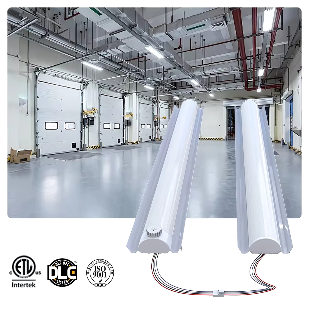8FT LED Linear Strip Retrofit Light, Adjustable 80W/70W/60W/45W and CCT, 10,000 Lumens, 120-277 VAC - (2 PIECES OF 4FT)