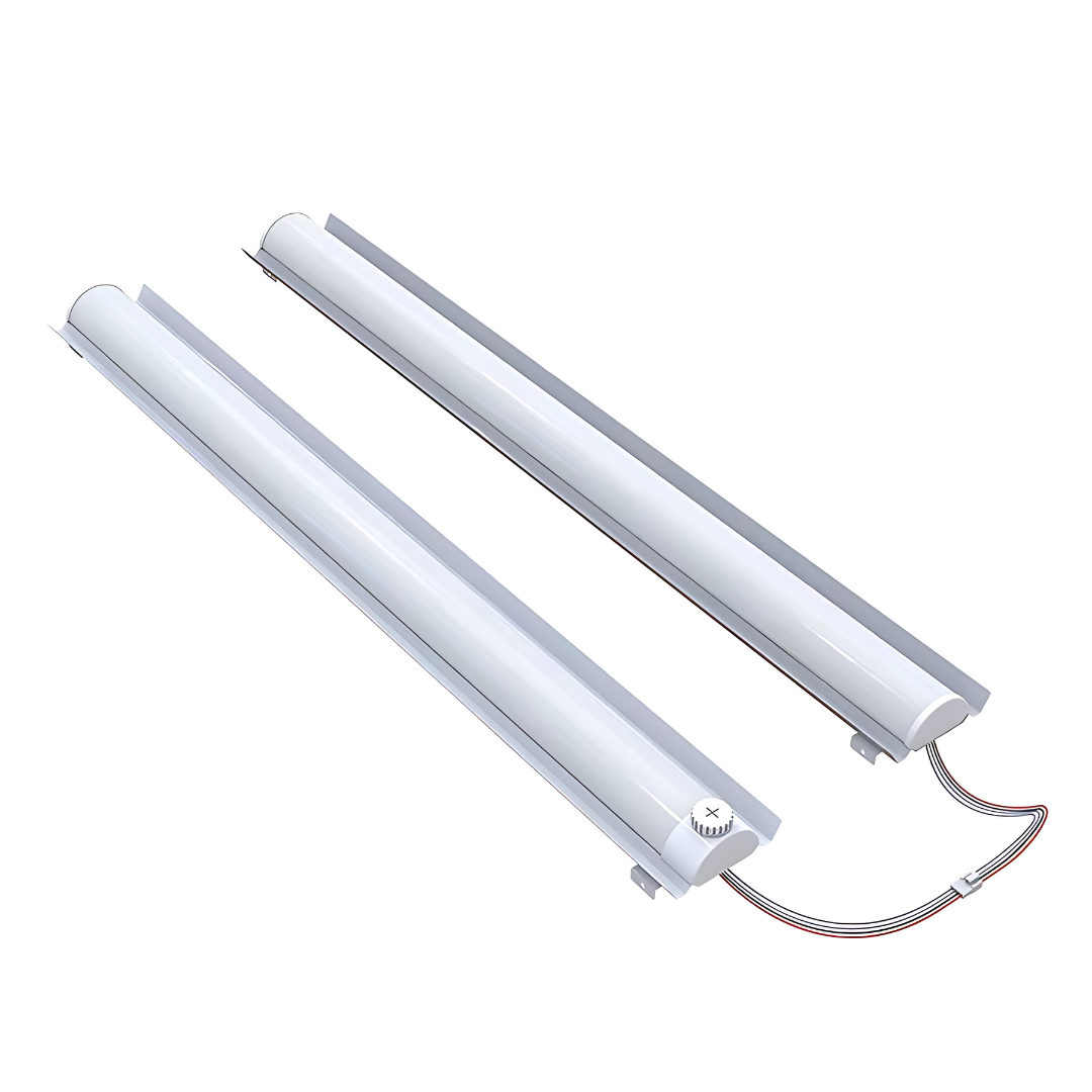 8FT LED Linear Strip Retrofit Light, Adjustable 80W/70W/60W/45W and CCT, 10,000 Lumens, 120-277 VAC - (2 PIECES OF 4FT)