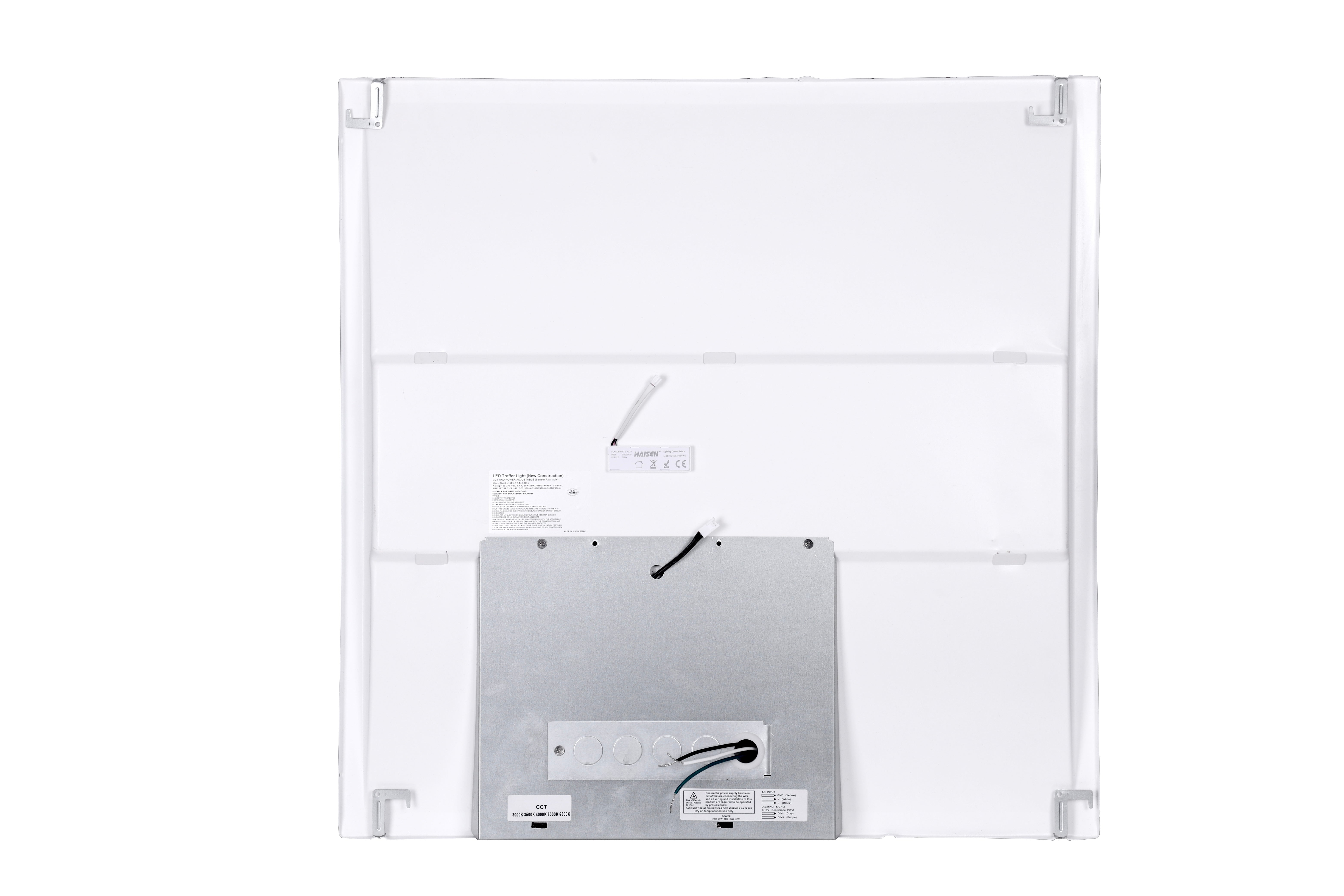 LED Panel/Troffer, 2x2, Adjustable Wattage 25W/30W/35W, CCT, Adjustable 3500K/4000K/5000K, 3850 Lumens - Hyperdealss