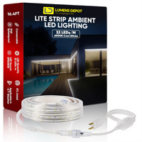 3.3FT Aluminum Track Channel for 110V LED Strip Lights (6x10mm & 7.5x11.5mm)