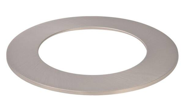 6-Inch Nickel LED Recessed Ceiling Light Designer Trim Ring - Hyperdealss