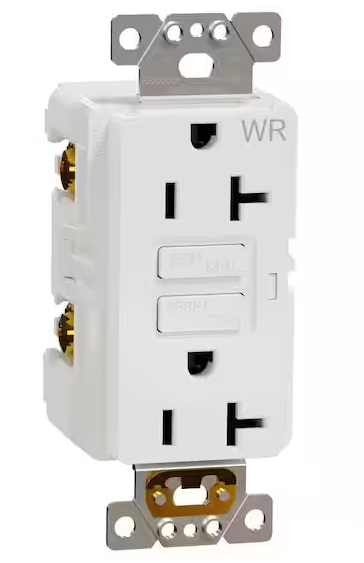 15A GFCI Outlet, TR/WR, LED Indicator, 15Amp, UL Listed, Tamper & Weather Resistant - Hyperdealss