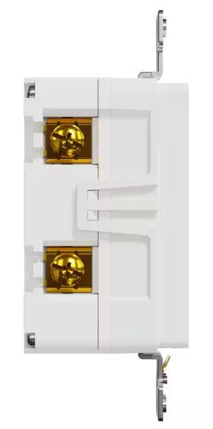20-Amp 125-Volt Tamper-Resistant Outdoor GFCI Duplex Outlet with Back Wire Clamps, Matte White - Hyperdealss
