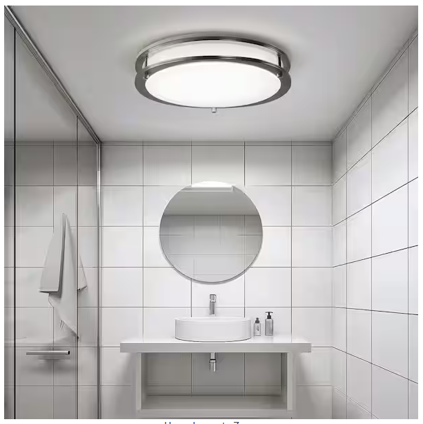 16" Dual-Ring LED Flush Mount Light with 5CCT Adjustable Selector - Hyperdealss