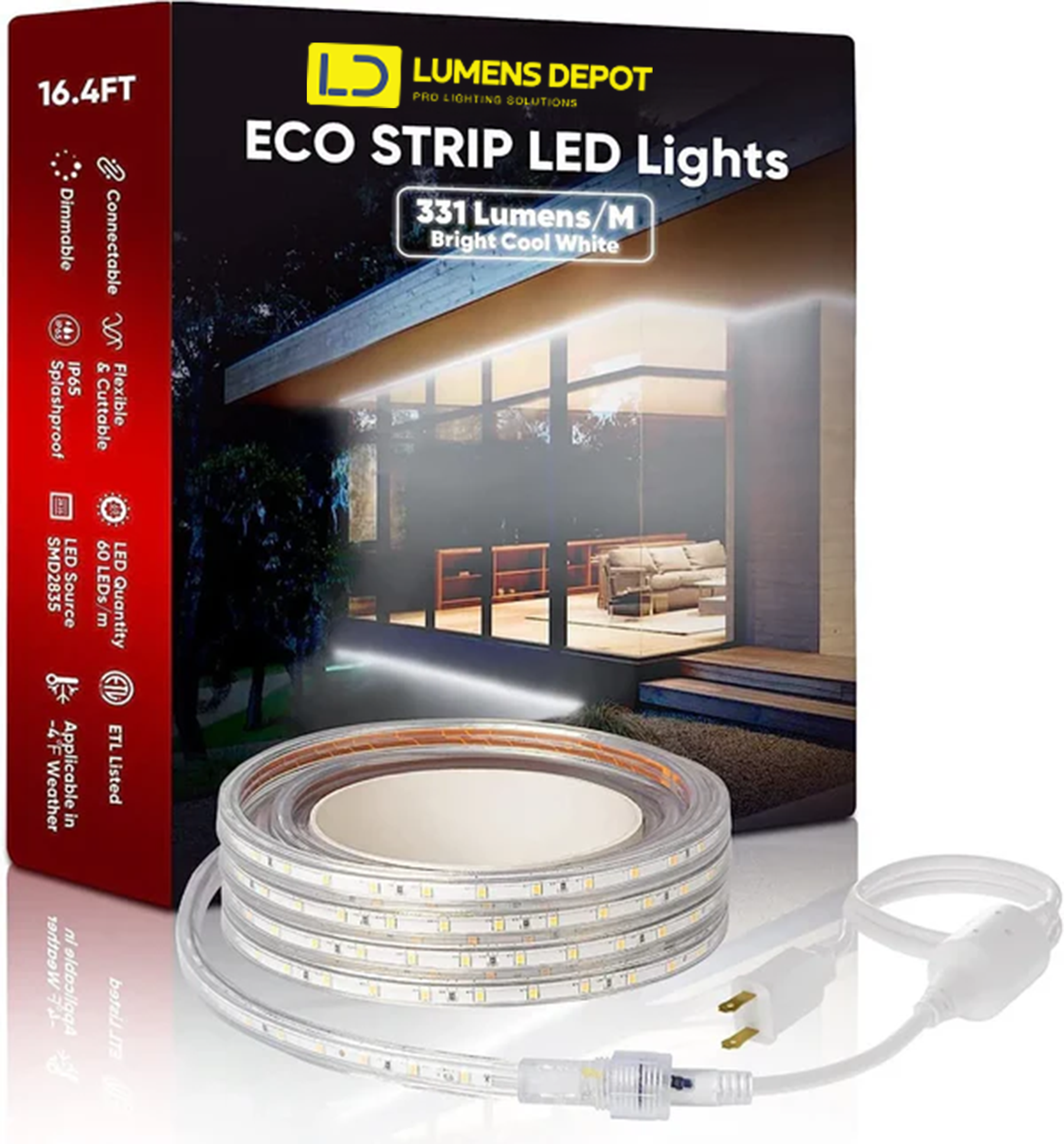 Connector Kit for 110V 11.5x7.5mm ECO LED Strip Lights - Hyperdealss