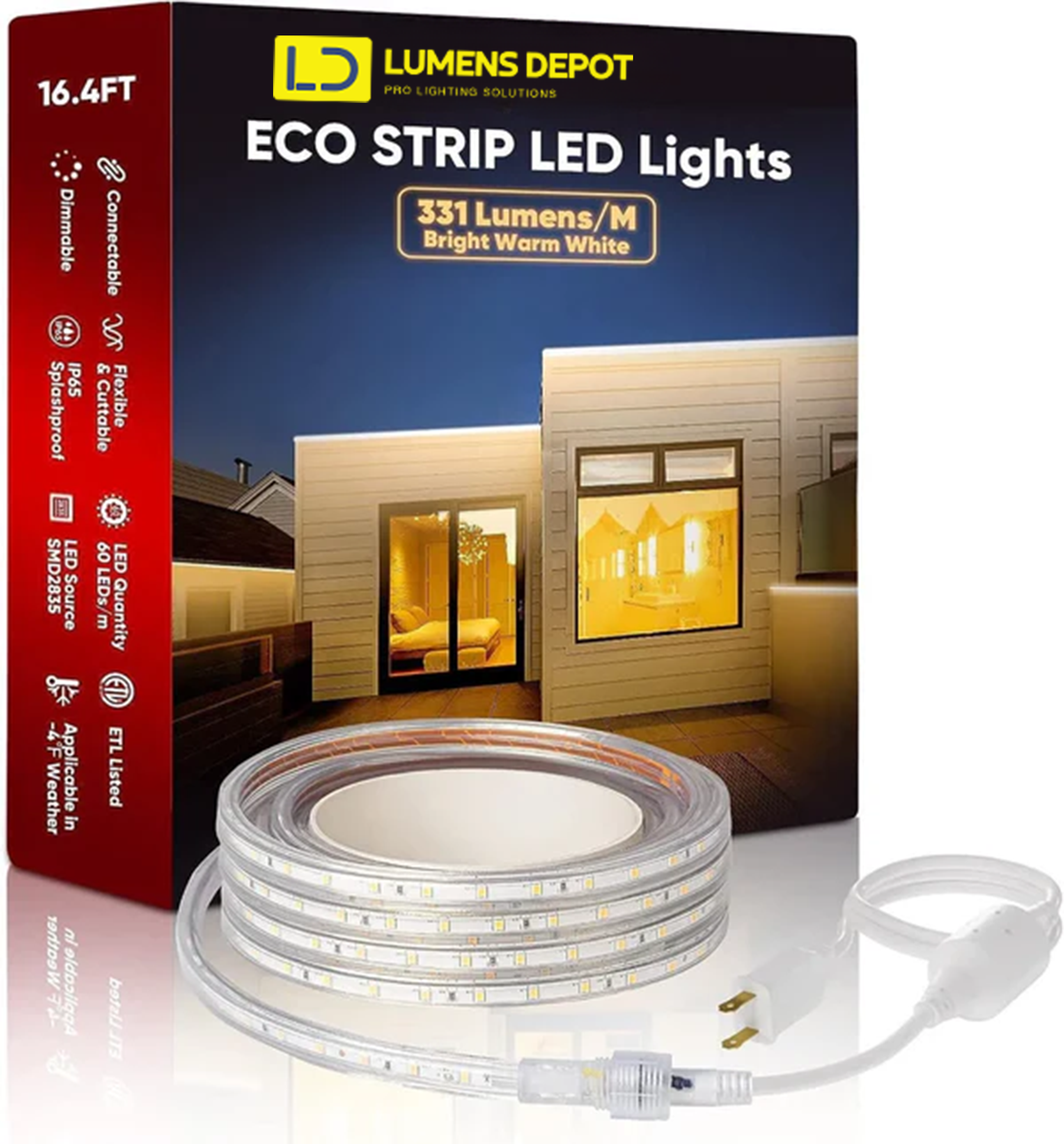 Connector Kit for 110V 11.5x7.5mm ECO LED Strip Lights - Hyperdealss