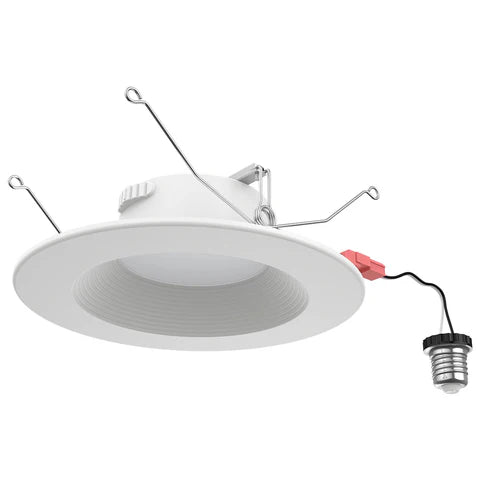 LED Recessed Downlight, 15W, 1050 Lumens, 2700K/3000K/3500K/4000K/5000K Adjustable CCT, 120 VAC, 6inch, Triac Dimmable, ETL & ES Listed - Hyperdealss