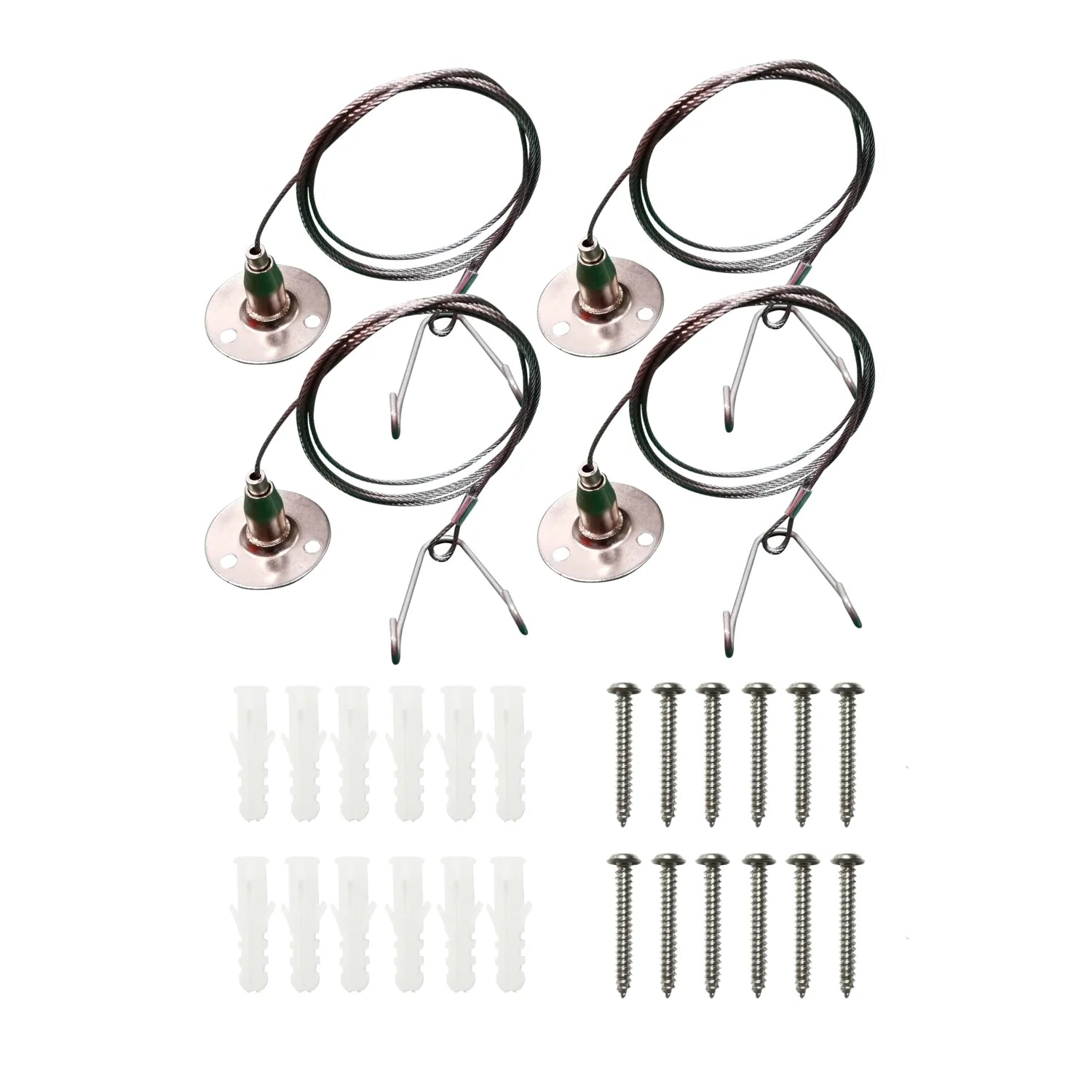 1M Suspension Wire Kit – 2pcs -Hanging Kit for LED High Bay & Linear Fixtures - Hyperdealss