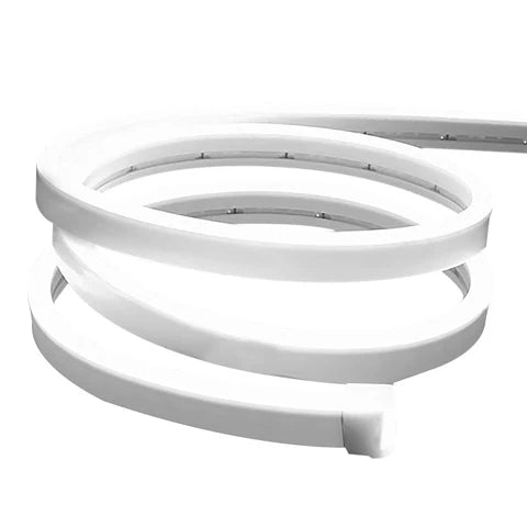 LED Neon Rope Light – 50FT - 144W - 24V DC - Ultra-Bright White - UL Listed - Flexible & Cuttable - Hyperdealss