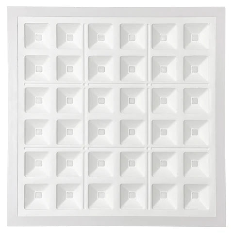 SQUARE LED Designer Troffer, 2ft x 2ft, 40W, 4000K, 5000 Lumens - Hyperdealss