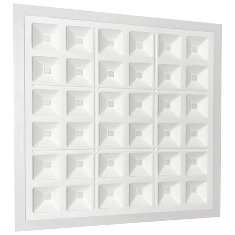 SQUARE LED Designer Troffer, 2ft x 2ft, 40W, 4000K, 5000 Lumens - Hyperdealss
