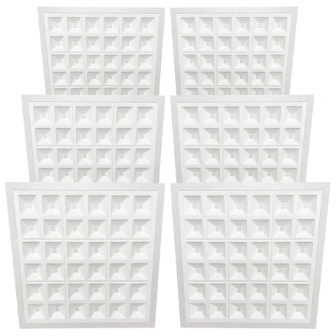 SQUARE LED Designer Troffer, 2ft x 2ft, 40W, 4000K, 5000 Lumens - Hyperdealss