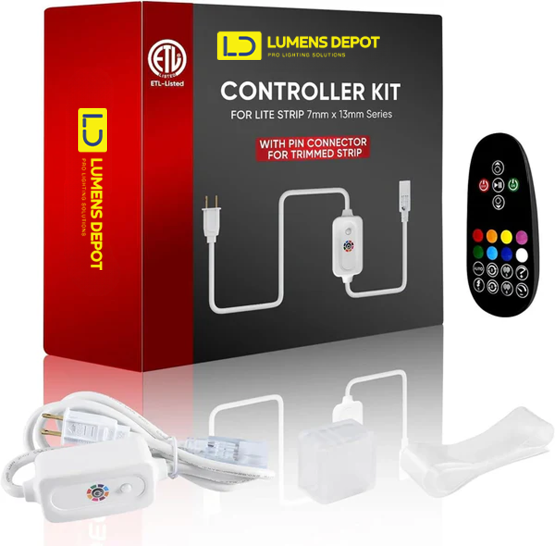 Extra Controller Kit for 110V 7x13mm RGB LED Strip Lights - Hyperdealss