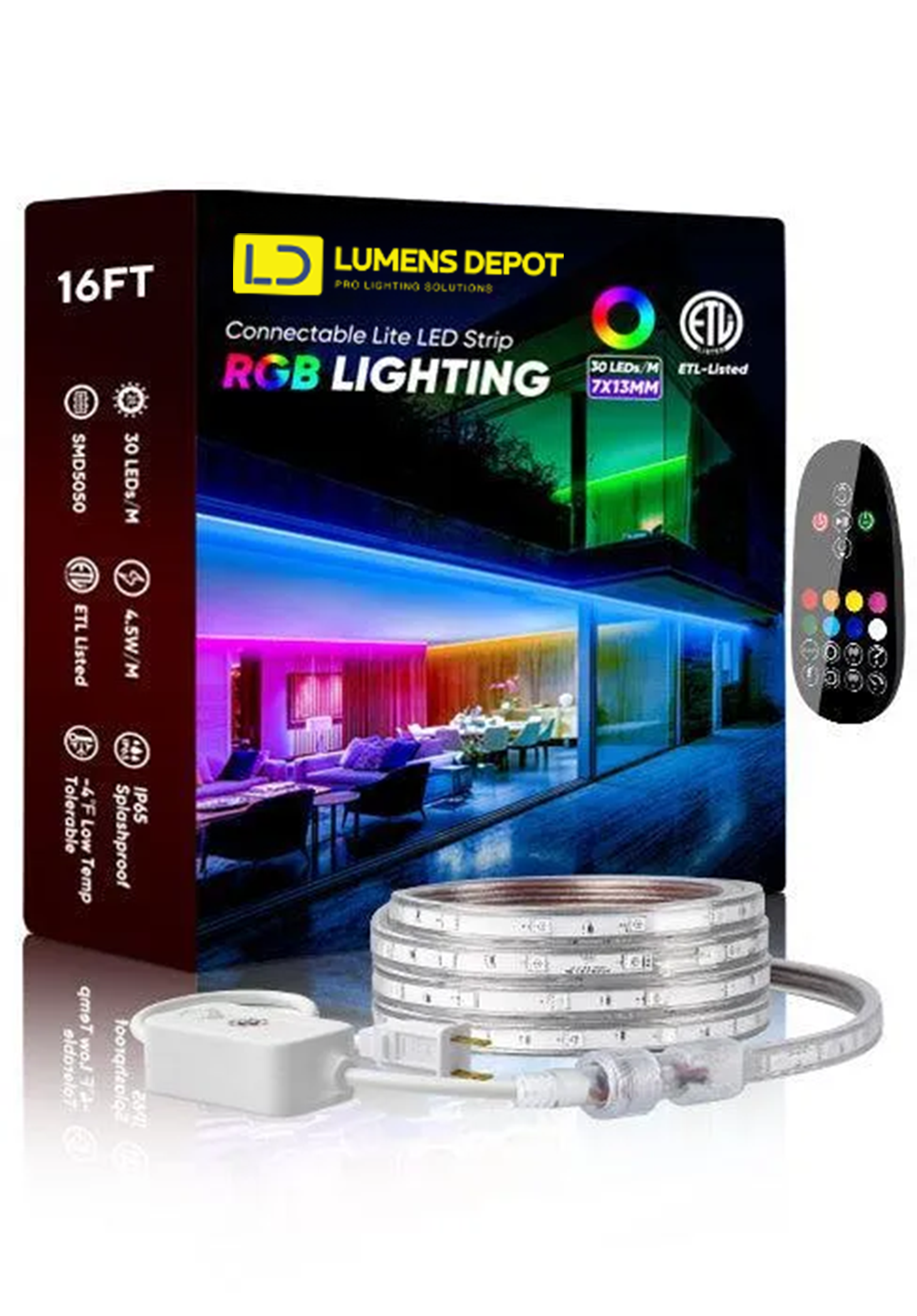 Extra Controller Kit for 110V 7x13mm RGB LED Strip Lights - Hyperdealss