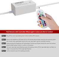 Extra Controller Pack for 110V 10x20mm RGB Eco Neon Light