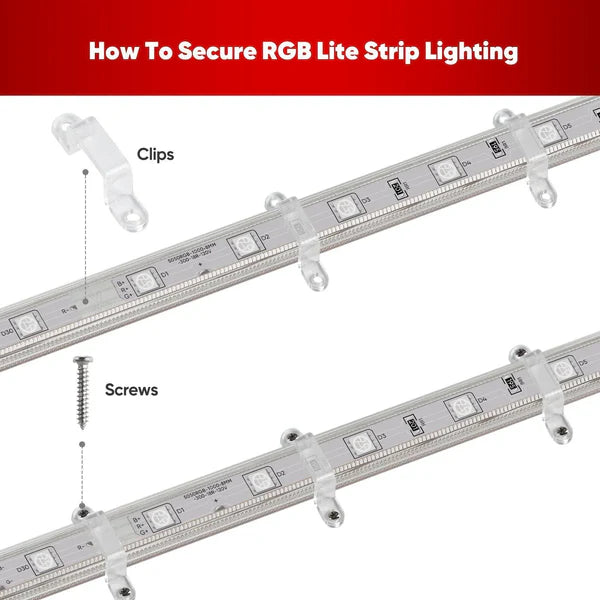 Premium Mounting Pack for 110V Eco, CCT & RGB LED Strips - Hyperdealss