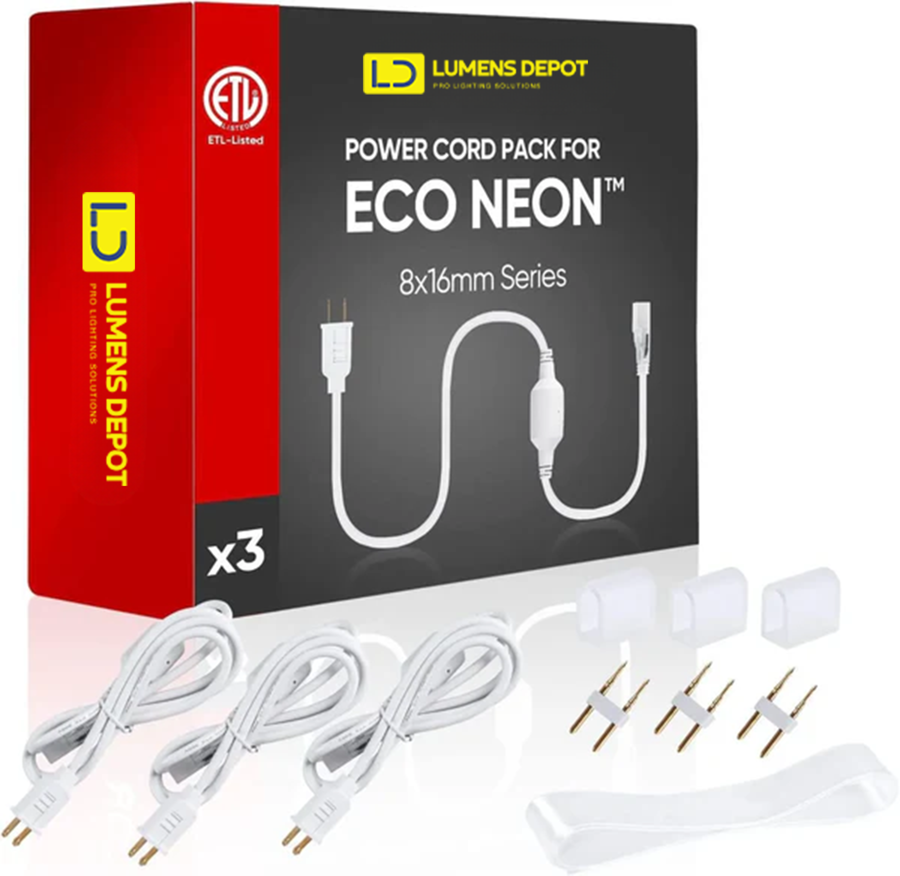 Extra 5ft Power Cord for 110V Led Neon Rope Light Super Bright - Hyperdealss