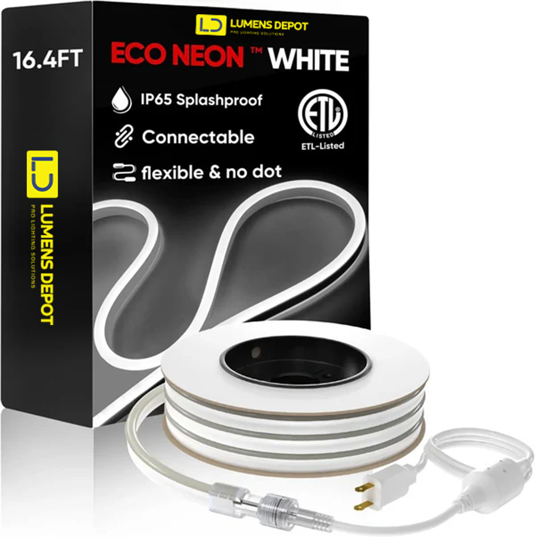Extra 5ft Power Cord for 110V Led Neon Rope Light Super Bright - Hyperdealss