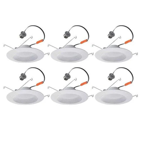 LED Recessed Downlight 5-6", 18W, 1200 Lumens, 3000K Warm White, 120 VAC, UL & Energy Star Listed - Hyperdealss