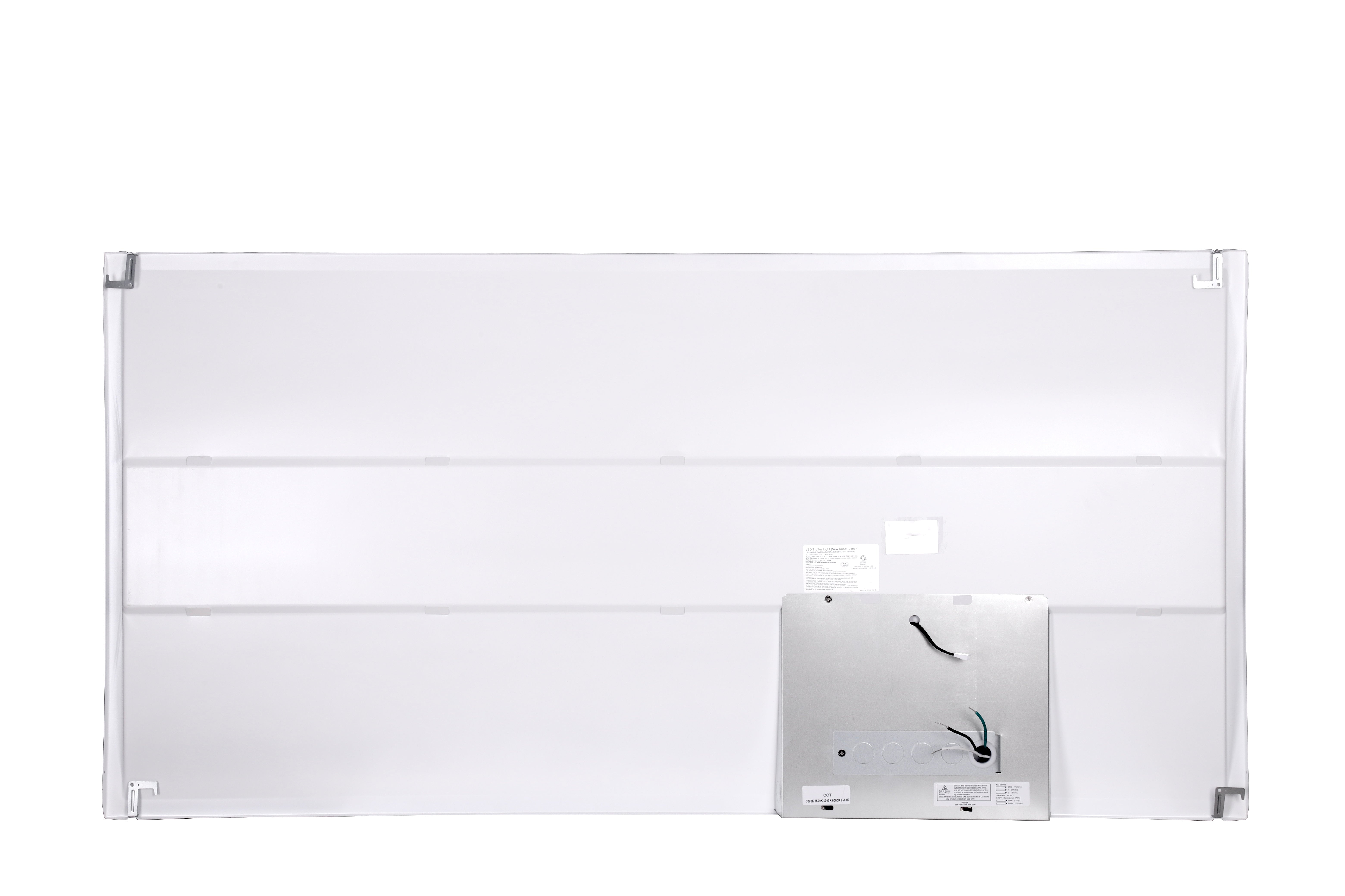 LED Panel/Troffer, 2x4, Adjustable Wattage 30W/40W/50W, CCT Adjustable 3500K/4000K/5000K, 5500 Lumens - Hyperdealss