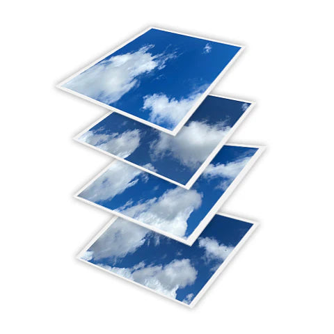 LED Ceiling Panel Light, Cloud Design, 2x2, 39 Watts, CCT- 6000K, 5070 Lumens - Hyperdealss