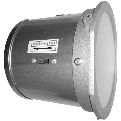 LED Recessed Downlight, 20 Watt, Up to 2171 Lumens, CCT 3000K/4000K/5000K Adjustable, 100-347 VAC, With 4in Trim - UL & ES Listed - Hyperdealss