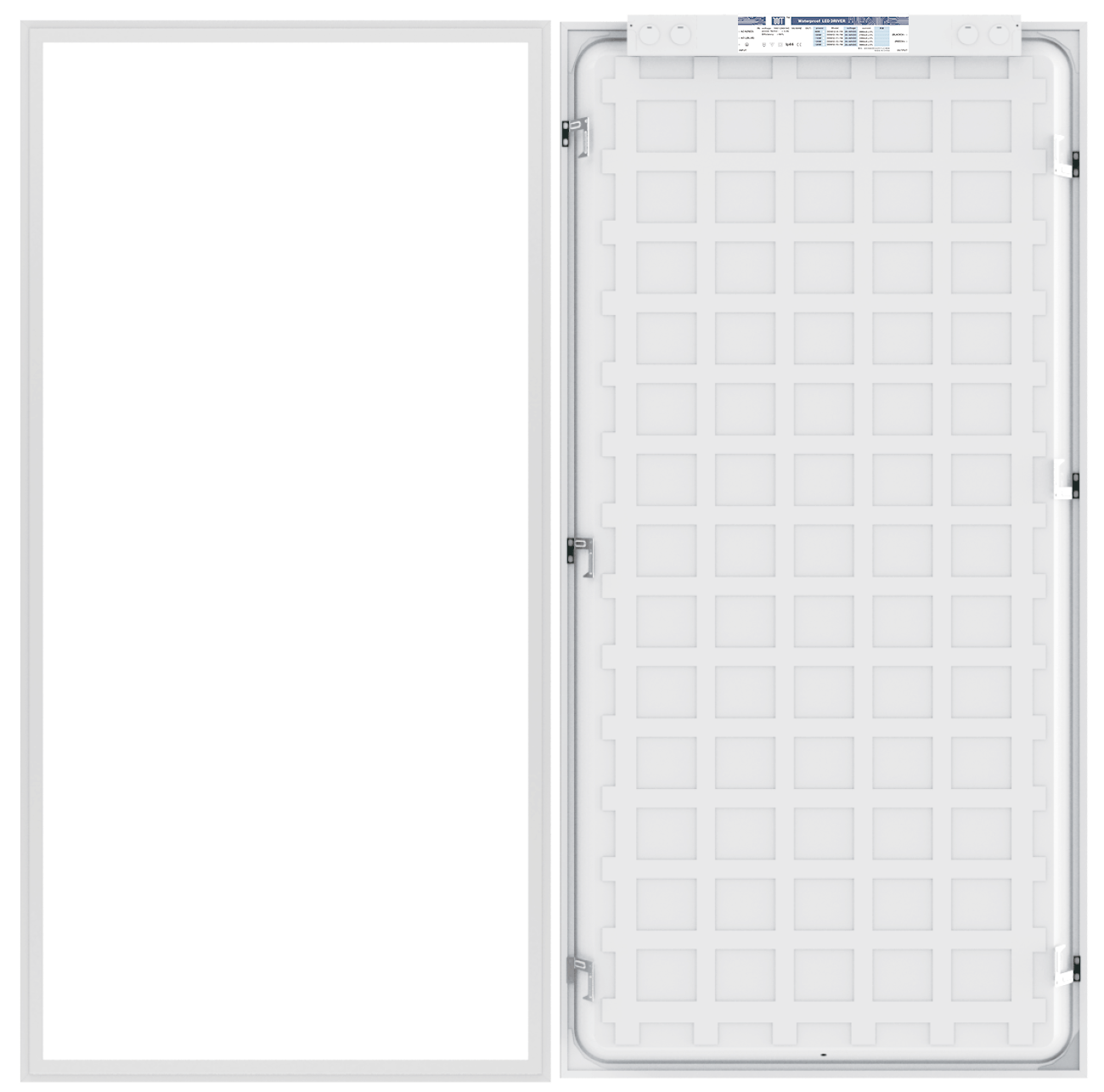2x4 LED Panel Light, Selectable Wattage (30W/40W/50W) and CCT (3500K/4000K/5000K) with 130LM/Watt, 0-10V Dimmable, Backlit - ETL & DLC Premium - Hyperdealss