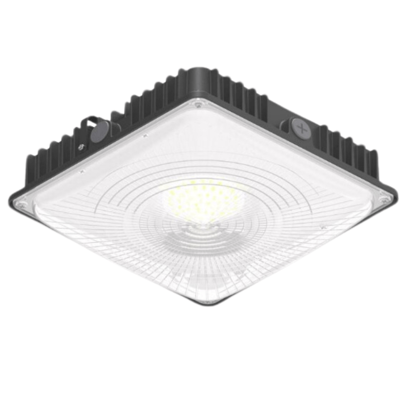 High-Performance 70W LED Canopy Light - 9000 Lumens, 5000K Daylight White - Metal Halide 250W Replacement - Energy-Efficient Outdoor Lighting Fixture - Hyperdealss