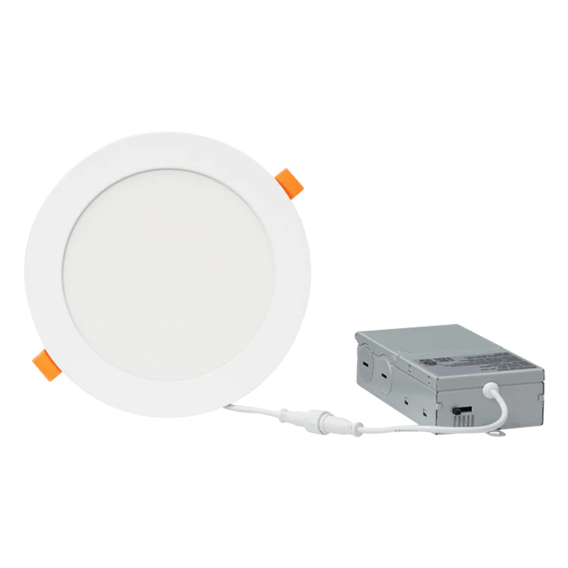 LED Recessed Downlight with Junction Box, 6 inch, 12W, 1020 Lumens, Selectable CCT 2700-5000K, 90 CRI, 120 VAC - Hyperdealss