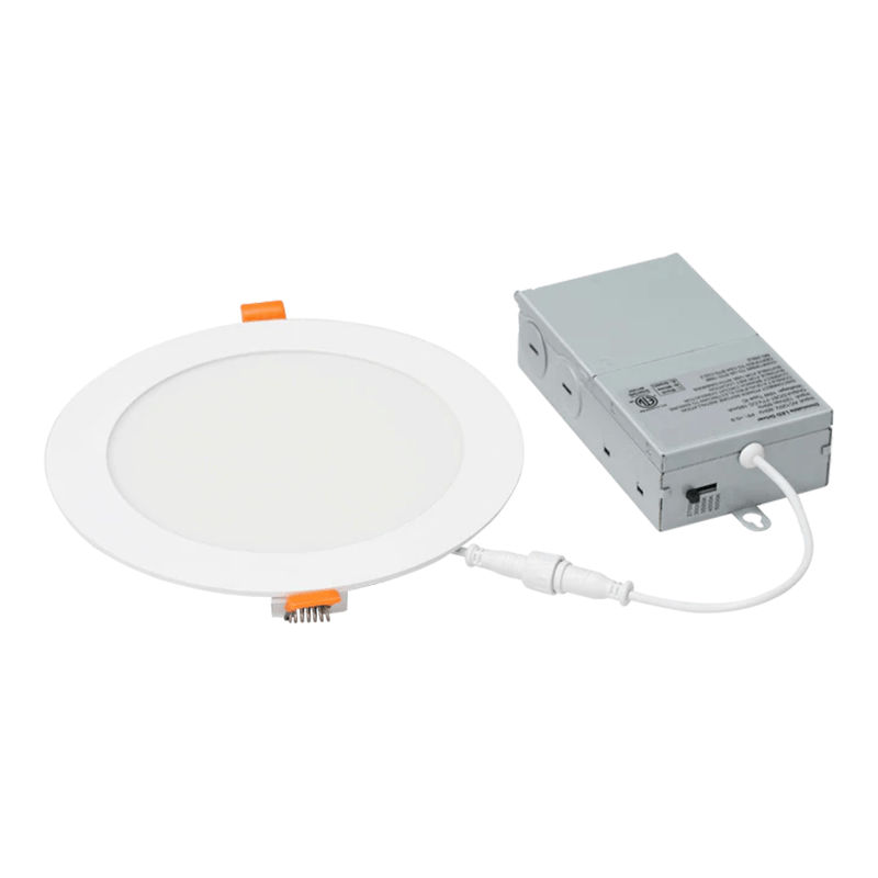 LED Recessed Downlight with Junction Box, 6 inch, 12W, 1020 Lumens, Selectable CCT 2700-5000K, 90 CRI, 120 VAC - Hyperdealss